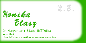 monika blasz business card